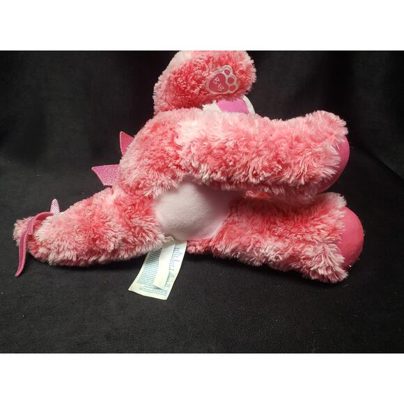 Build A Bear Pink Stegosaurus Dinosaur Softy Dino Plush Stuffed Animal BABW - Picture 5 of 9